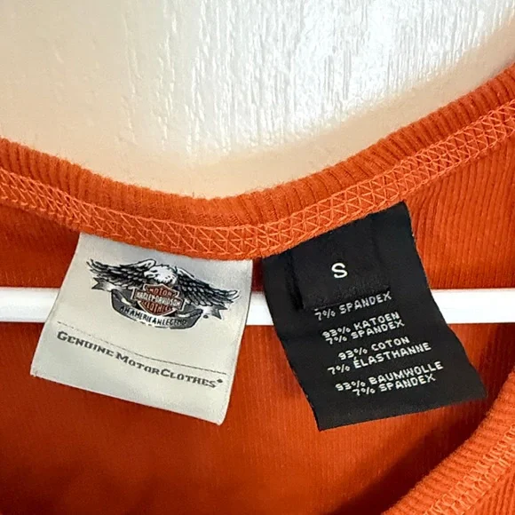 Harley-Davidson Women's Bold Orange Tank Top - Picture 2 of 8